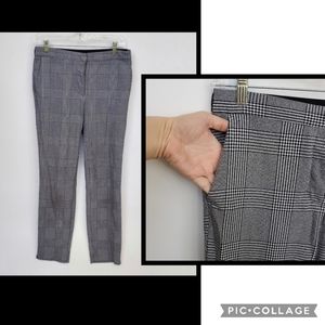 ZARA Pull On Plaid Pants Sz M